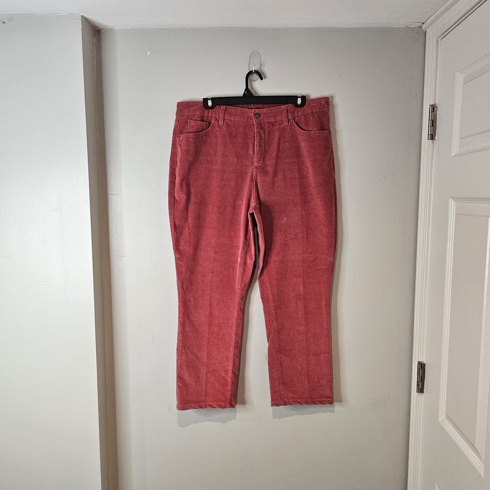 Charter Club Women's Straight Leg Red Jeans